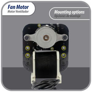Appli Parts APFM-670 1/130 Hp Fan Motor, 110 V, 50/60 Hz, 3000 rpm, Reversible rotation, Universal Fan Motor Kit, Shaft 3/16 in by 1-1/4 in long includes 2 Fan Blades 4 and 5.5 in Certified UL E479056 Replaces NUV-670, SM670 Appli Parts APFM-670 1/130 Hp Fan Motor, 110 V, 50/60 Hz, 3000 rpm, Reversible rotation, Universal Fan Motor Kit, Shaft 3/16 in by 1-1/4 in long includes 2 Fan Blades 4 and 5.5 in Certified UL E479056 Replaces NUV-670, SM670