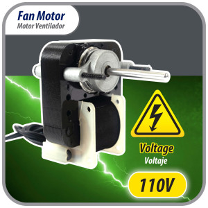 Appli Parts APFM-670 1/130 Hp Fan Motor, 110 V, 50/60 Hz, 3000 rpm, Reversible rotation, Universal Fan Motor Kit, Shaft 3/16 in by 1-1/4 in long includes 2 Fan Blades 4 and 5.5 in Certified UL E479056 Replaces NUV-670, SM670 Appli Parts APFM-670 1/130 Hp Fan Motor, 110 V, 50/60 Hz, 3000 rpm, Reversible rotation, Universal Fan Motor Kit, Shaft 3/16 in by 1-1/4 in long includes 2 Fan Blades 4 and 5.5 in Certified UL E479056 Replaces NUV-670, SM670