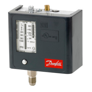 Danfoss 060-5231 KPU1 Low Pressure Switch, 10 to 60 psi, SPDT, Auto Reset, 1/4 in Male Flare Connection