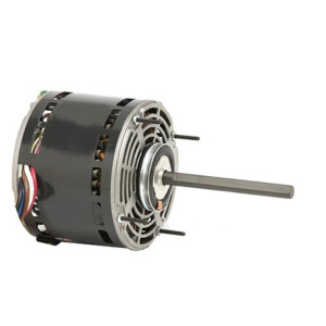 US Motors 8907 Motor 1 HP 1075 RPM 208-230 V 1 Ph OAO 3 Speed, 5.6 Frame, 1/2 in Shaft, CCW Rotation from Lead End Reversible, 6 Poles, Includes 20 MFD 370 VAC Run Capacitor, Model K055TAK8137012B