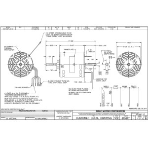 US Motors 1/2 hp 1075 rpm, 6 poles, 2 shaft, ODP Enclosure, 3 speed, 5.6 diameter, CCW, Lead End 230v, 60 hz, 1 ph, 5 mfd/370 VAC Run Capacitor 3136 K055SPL3136801B US Motors 1/2 hp 1075 rpm, 6 poles, 2 shaft, ODP Enclosure, 3 speed, 5.6 diameter, CCW, Lead End 230v, 60 hz, 1 ph, 5 mfd/370 VAC Run Capacitor 3136 K055SPL3136801B