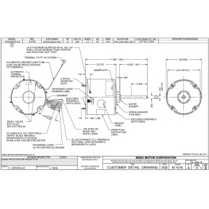 US Motors 3738H 1/2 Hp Mojave 1075 rpm, 6 poles, 1 shaft, TEAO Enclosure, 1 speed, 5.6 diameter, CW/CCW, 460 V, 60 hz, 1 ph, 10 mfd/370 VAC Run Capacitor K055WGF0947014B US Motors 3738H 1/2 Hp Mojave 1075 rpm, 6 poles, 1 shaft, TEAO Enclosure, 1 speed, 5.6 diameter, CW/CCW, 460 V, 60 hz, 1 ph, 10 mfd/370 VAC Run Capacitor K055WGF0947014B