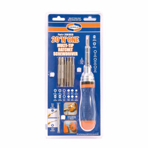 Uniweld Destornillador Multiple 20 en 1 con Ratchet 14 Puntas magneticas doble Puntas 5/16 a 1/4 20N1RSD
 Uniweld Destornillador Multiple 20 en 1 con Ratchet 14 Puntas magneticas doble Puntas 5/16 a 1/4 20N1RSD