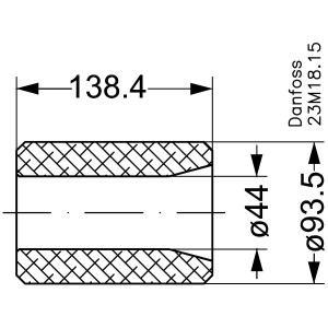 Danfoss 023U1392 Filter Drier Core 48-DM for DCR, High Moisture, includes Gasket, for Use with DCR 0485 to 19217 and other 4-3/4 in Shells
 Danfoss 023U1392 Filter Drier Core 48-DM for DCR, High Moisture, includes Gasket, for Use with DCR 0485 to 19217 and other 4-3/4 in Shells