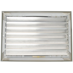 Laminaire L-CL4M1008 10x8 4-Via, Blanco, Hoja Curva, Difusor de Cielo con Damper ML