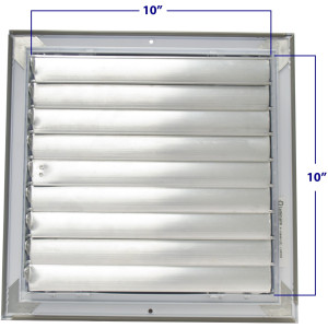 Laminaire CCL4M1010 10x10 4-Via, Blanco, Hoja Curva, Difusor de Cielo con Damper ML Laminaire CCL4M1010 10x10 4-Via, Blanco, Hoja Curva, Difusor de Cielo con Damper ML