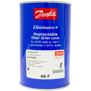 Danfoss 023U1921 Filter Drier Core 48-F for DCR, includes Gasket, for Use with DCR 0485 to 19217 and other 4-3/4 in Shells 
Replaces: RPE-48-BD Danfoss 023U1921 Filter Drier Core 48-F for DCR, includes Gasket, for Use with DCR 0485 to 19217 and other 4-3/4 in Shells 
Replaces: RPE-48-BD