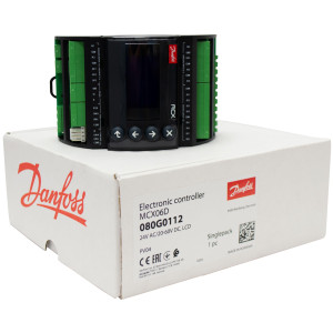 Danfoss 080G0112 Control Programable MCX06D, 6 Relays, 24V, Communicacion CANBUS, MODBUS, RS485 