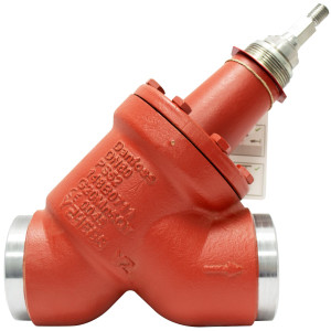 Danfoss 148B5931 Valvula de Cierre, SVA-S 80,Soldar Acero a tope, conexiones de 3 pulg, Presion Maxima de Trabajo 754 psig, Caperuza