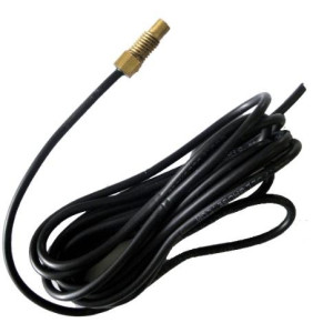 Full Gauge SB-28 NTC Temperature Sensor with Screw and 8.2 ft (2.5 m) cable for direct insertion into heating piping and solar panels, operating temperature -58 to 221 F (-50 to 105 C)