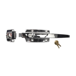 Keil W19-1500 Cerradura con Llave de Cromo Pulido Compensado con Cerradura de Cilindro y Cierre para Puerta de Cuarto Frio 3/4 a 1-5/8 pulg. Keil W19-1500 Cerradura con Llave de Cromo Pulido Compensado con Cerradura de Cilindro y Cierre para Puerta de Cuarto Frio 3/4 a 1-5/8 pulg.