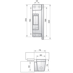 Bisagra Derecha para Cuarto I-215 FI00034 Bisagra Derecha para Cuarto I-215 FI00034