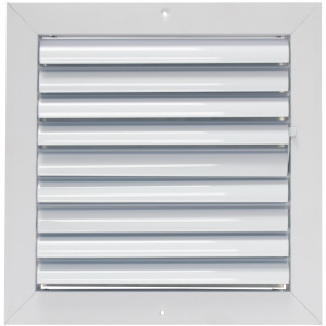 Laminaire L-CL1M1010 10x10 1-Via, Blanco, Hoja Curva, Difusor de Cielo con Damper ML