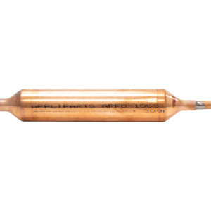 Appli Parts APFD-106S Copper Filter Drier 5/16 in x 1/4 in, 30g Molecular Sieve for universal refrigeration and air conditioner applications Appli Parts APFD-106S Copper Filter Drier 5/16 in x 1/4 in, 30g Molecular Sieve for universal refrigeration and air conditioner applications