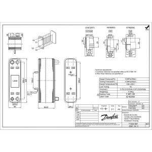 Danfoss 021B2058 Heat Exchanger 5 Ton B3-030-50-3.0-Hq 5TR Danfoss 021B2058 Heat Exchanger 5 Ton B3-030-50-3.0-Hq 5TR