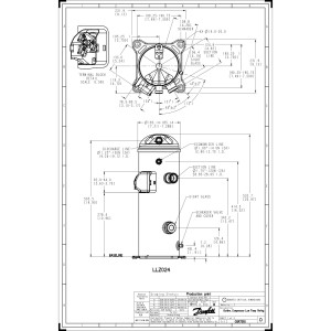 Danfoss LLZ024T2LQ9A 8 HP LBP Compresor Scroll para Refrigeracion 208-230/3/60 (V/Ph/Hz) R404A, R507, R452A, R448A, R449A, Conexion Rotolock, 121L9550, 121L9551,121L9507, 121L9506 Danfoss LLZ024T2LQ9A 8 HP LBP Compresor Scroll para Refrigeracion 208-230/3/60 (V/Ph/Hz) R404A, R507, R452A, R448A, R449A, Conexion Rotolock, 121L9550, 121L9551,121L9507, 121L9506