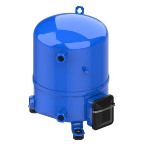 Danfoss MTZ18JA4BVE 1.5HP R404,R407,R134,R448, MBP Reciprocating Refrigeration Compressor 400/3/50 460/3/60 (V/Ph/Hz),Discharge 1 in V06, Suction 1 in V06, Rotolock,POE Oil, MTZ18-4V