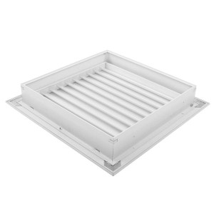 Laminaire L-RF-F2222 22x22 Rejilla de Registro con Porta Filtro ALuminio Blanco