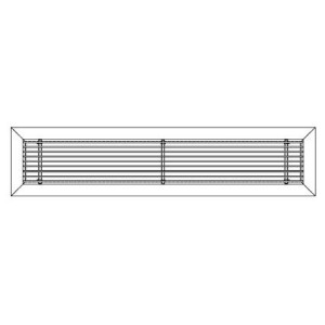 Price LBMH Rejilla Lineal 36 x 6 Blanca Price LBMH Rejilla Lineal 36 x 6 Blanca