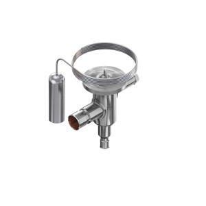 Danfoss 068U3731 0.27 TR Valvula de Expansion de Acero inoxidable, TUB, R-290, 1/4x1/2 pulg, Soldable, ODF, Ecualizacion Interna, Single-flow, -40 a 10 C