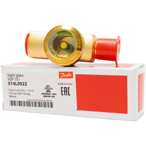 Danfoss 014L0022 Sight Glass 3/8 x 3/8 in, Female Flare by Male Flare, MWP 754 psig, SGP 10 I