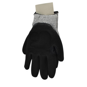 MA-Line MA-GSFTY-L Safety Glove L, Finger Protection Pads, No slip Silicone Webbing, Padded palms