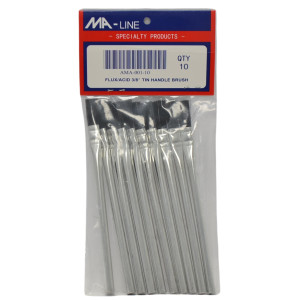 MA-Line AMA-001-10 Brocha para fundente, 3/8 pulg, Mango Metalico, para soldadura MA-Line AMA-001-10 Brocha para fundente, 3/8 pulg, Mango Metalico, para soldadura