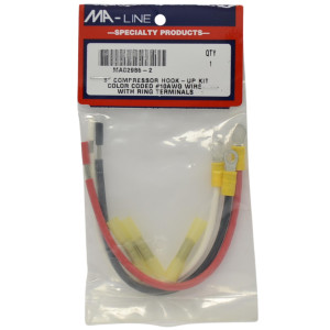 MA-Line MA02985-2 Compressor Hook-up Kit, 8 in Leads with Ring Terminlas