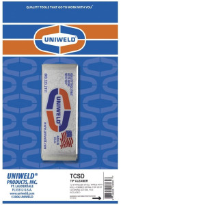 Uniweld TCM Tip Cleaner Set Tip savers Master Sizes 75-30  26064 21 Cleaner Wires File Included