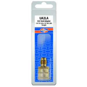 Uniweld UA2LA Tank Adapter A2L 1/4in F.F. (LH) x 1/4in M.F. (RH)