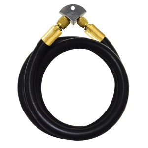 Uniweld MEH5 Maxevac Hose 60 in,152 cm, 1/2 in Hose with 3/8 Str x 1/4 Str Connections, Black, with MEHP Hose Protector