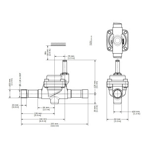 Danfoss 032L2201 Valvula Solenoide EVR 25, 1-1/8 pulg Soldable, ODF x ODF sin Stem Manual, NC Danfoss 032L2201 Valvula Solenoide EVR 25, 1-1/8 pulg Soldable, ODF x ODF sin Stem Manual, NC