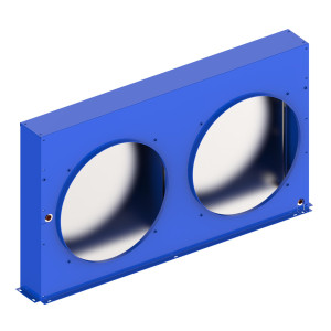 Danfoss 191U0645E Microchannel Condenser Coil G7 for HGZ 64 to 100, includes MCHE, N8 Coil and Fan shroud