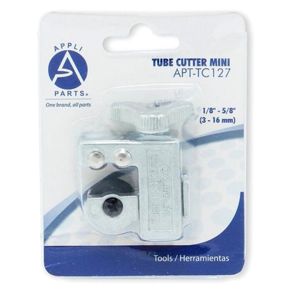 Appli Parts APT-TC127 1/8 in to 5/8 in Mini Tube Cutter for Copper, Aluminum, Steel, PVC and other soft metal pipe for Plumbing and HVAC/R Professionals and DIY Applications  Appli Parts APT-TC127 1/8 in to 5/8 in Mini Tube Cutter for Copper, Aluminum, Steel, PVC and other soft metal pipe for Plumbing and HVAC/R Professionals and DIY Applications