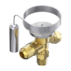 Danfoss 068Z3383 1/5 - 3TR Expansion Valve Body, T 2, R134, R513, 3/8x1/2 in, Flare x ODF, Internal Equalized, Single Flow, -40 to 50 F, Capacity determined by Orifice size Sold Separately