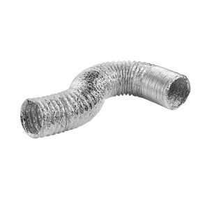 Lambro 414UL-R Flexible Aluminum Lamaflex Duct UL 181, Class 1, 4 in X 25 Ft