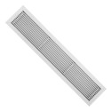 Laminaire L-BG9606R Rejilla Linear 96 pulg x 6 pulg , Retorno 15 Deflec, Blanca