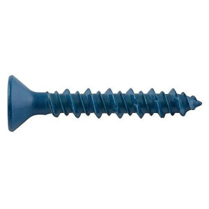 DFM12762S 1/4 in x 1-3/4 in UltraCon+ Concrete Screw Anchors, Star Drive, Gimlet Point, No 3 Drive Size, 3/16 in Drill Bit Size, Blue Stalgard Coating