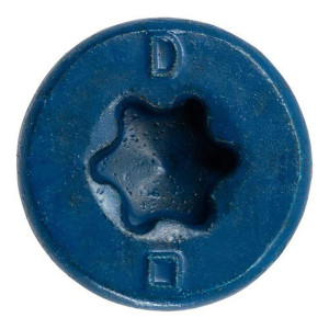 DFM12762S 1/4 in x 1-3/4 in UltraCon+ Concrete Screw Anchors, Star Drive, Gimlet Point, No 3 Drive Size, 3/16 in Drill Bit Size, Blue Stalgard Coating