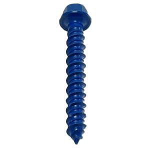 DFM12722 1/4 in x 1-3/4 in UltraCon+ Concrete Screw Anchors, Hex Washer Head, Gimlet Point, 5/16 in Drive Size, 3/16 in Drill Bit Size, Blue Stalgard Coating