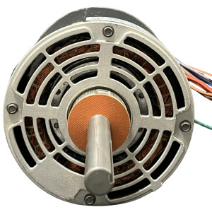 US Motors 1 hp 1125 rpm, 6 polos, 1 eje, 1 velocidad, 5.6 diametro, CCW, Lead End, Reversible, 208-230 V/460 V, 60 hz, 1 ph, 25 mfd/370 VAC Capacitor 1376 K055CMV1654015B