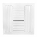 Laminaire L-CL4M0606 6x6 4-Via, Blanco, Hoja Curva, Difusor de Cielo con Damper ML