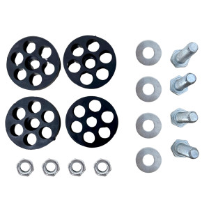 Appli Parts APAB-4440 Mini Split Floor Stand, Heavy Duty Outdoor Support Up to 440 lbs. Fit 9000 to 60000 BTU Units, Anti Vibration Pads and Full Installation Kit. Adjusted from 22 to 39.7 in