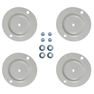 Appli Parts APAB-4440 Mini Split Floor Stand, Heavy Duty Outdoor Support Up to 440 lbs. Fit 9000 to 60000 BTU Units, Anti Vibration Pads and Full Installation Kit. Adjusted from 22 to 39.7 in