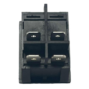 Appli Parts APRS-250R Interruptor 250V, 30A, Rojo, con Luz, DPST, 4 Pines