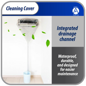 Appli Parts APCC-1836A Cleaning Cover Kit or Maintenance for Mini Split 1.5 - 3 Tons (from 18,000 to 36,000 Btu) Circumference of 11 ft 10 in, Waterproof, with Integrated Hose. Replaces 535 537 565 575