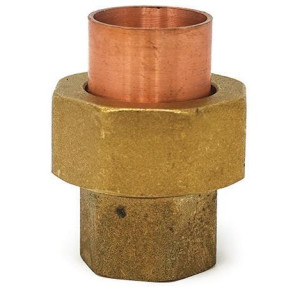 NDL W8004 Union 7/8 in Copper pipe fittings C x C connections for refrigeration, air conditioning and plumbing applications ACR
