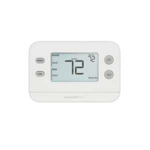Honeywell TH1110U4000/U Non-Programmable Horizontal Thermostat for Air Conditioning Systems 1 Heat/1 Cool Heat Pump Systems, 1 Heat/1 Cool Conventional Systems Replace TH1110DH1003, TH1110E1000, TH5110D1006, TH5110D1022, TH3110D1008, TH1010D2000, TH1