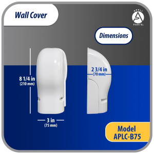 Appli Parts APLC-B75 Wall Cover 3in wide