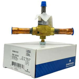 Copeland 049165 5/8 pulg Soldable Valvula Solenoide.200RB 5T5, Valvula de 2 vias, Normalmente Cerrada, Operada por Piloto
